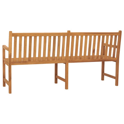 Garden Bench | Warm Brown | Solid Teak Wood | 180 cm long bench | Durable