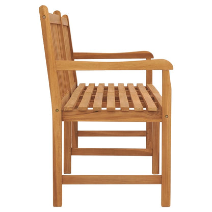 Garden Bench | Warm Brown | Solid Teak Wood | 180 cm long bench | Durable