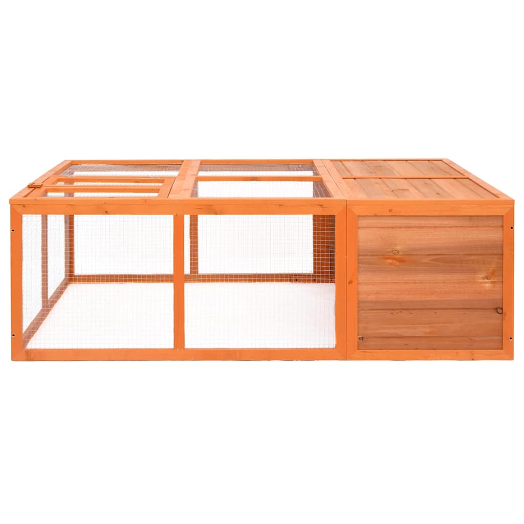 171452 vidaXL Garden Animal Cage 150x100x50 cm Solid Firwood