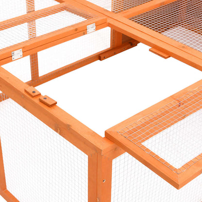 171452 vidaXL Garden Animal Cage 150x100x50 cm Solid Firwood