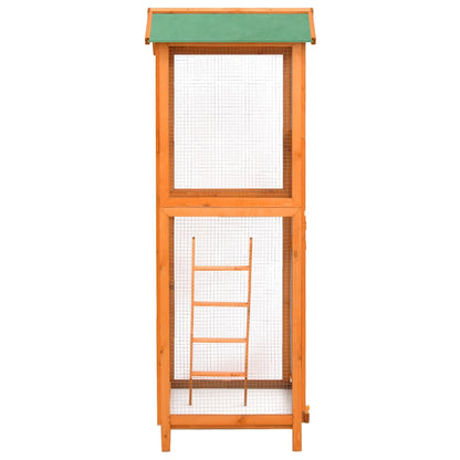 Bird Cage 68x62x166 cm Solid Firwood