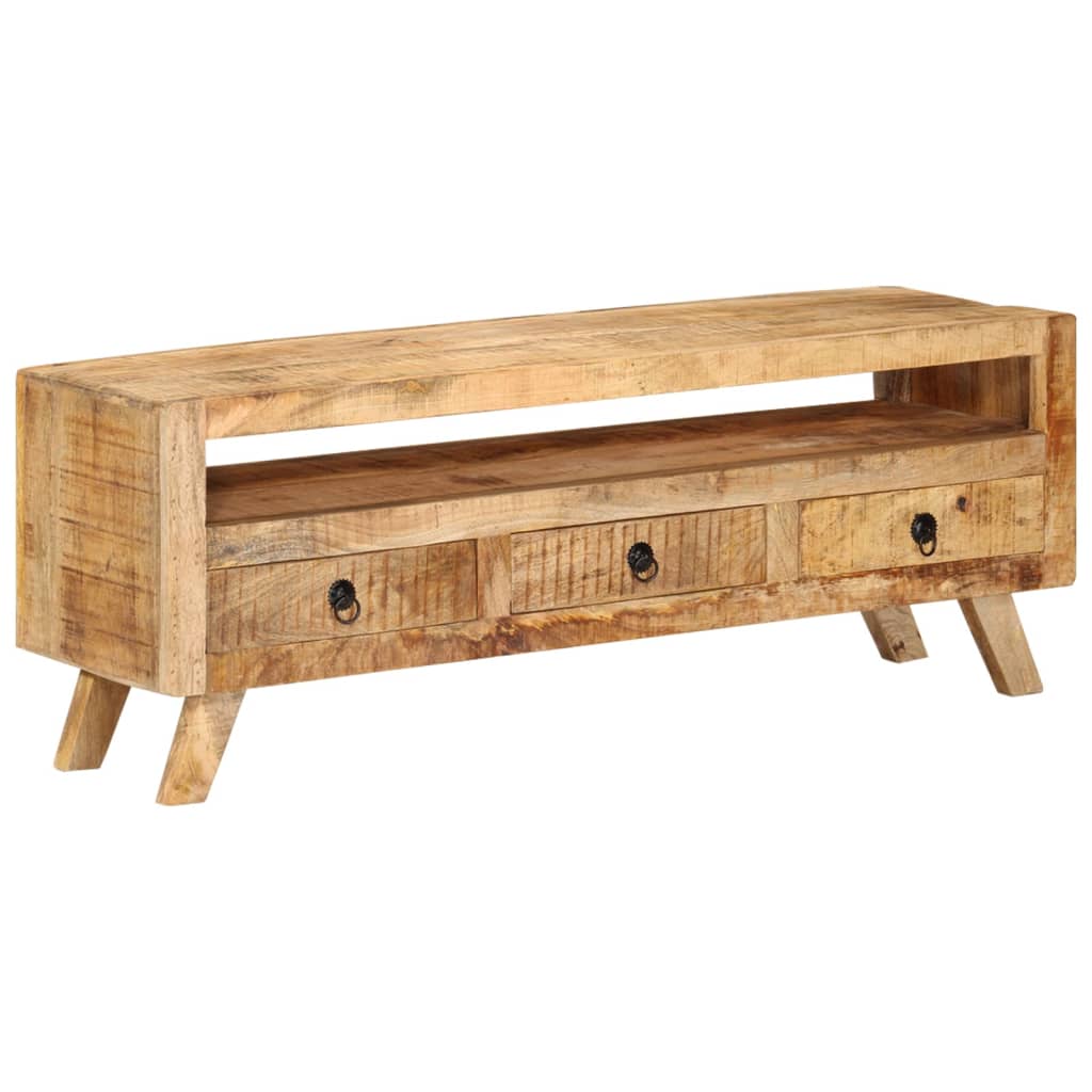337064 vidaXL TV Cabinet 110x30x40 cm Solid Mango Wood