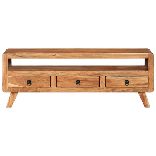 TV Cabinet 110x30x40 cm Solid Acacia Wood