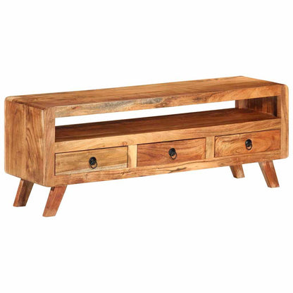 337065 vidaXL TV Cabinet 110x30x40 cm Solid Acacia Wood