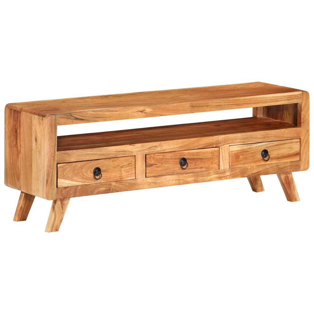 337065 vidaXL TV Cabinet 110x30x40 cm Solid Acacia Wood