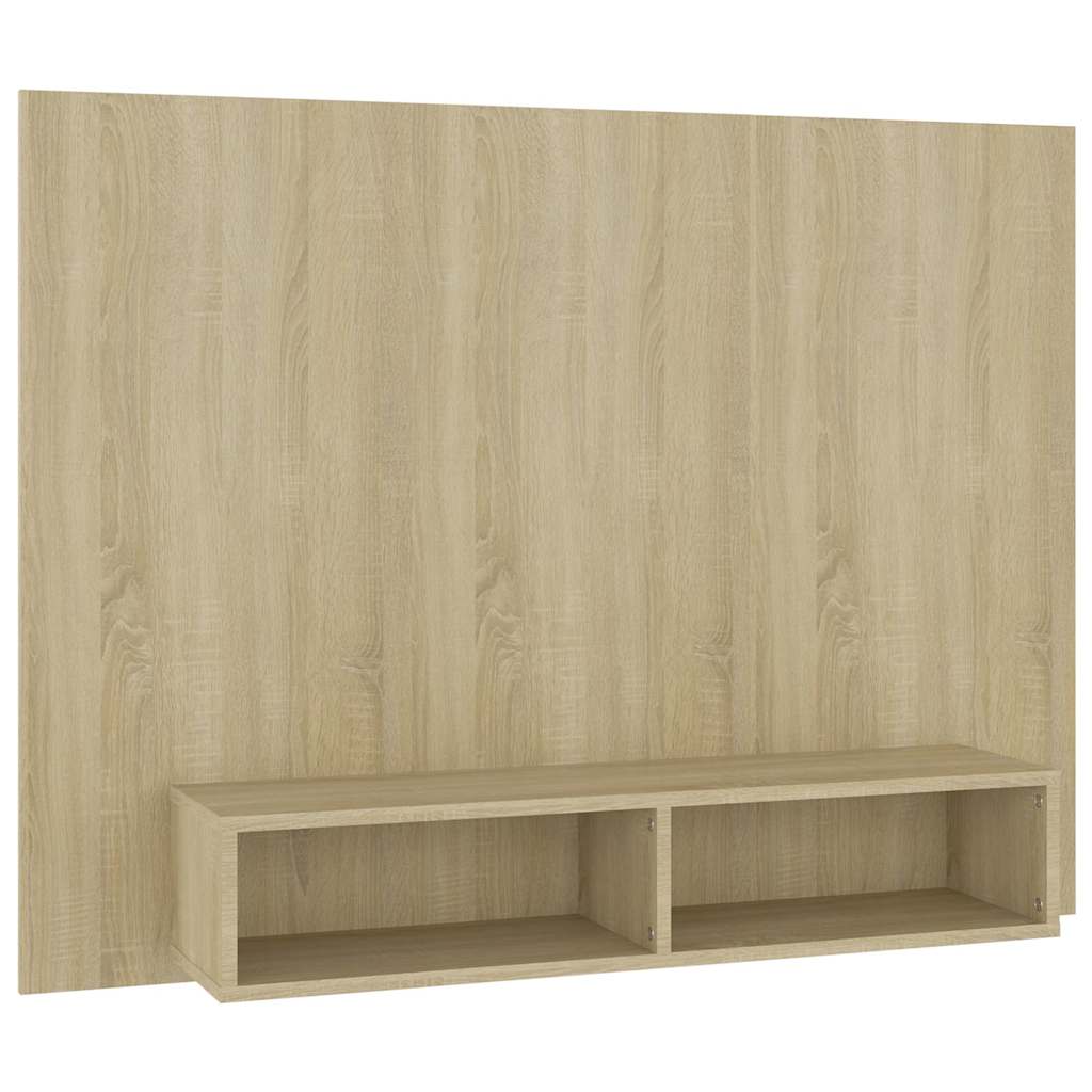 808272 vidaXL Wall TV Cabinet Sonoma Oak 120x23,5x90 cm Engineered Wood