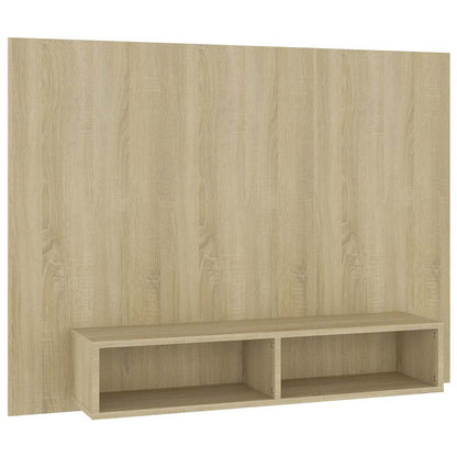 808272 vidaXL Wall TV Cabinet Sonoma Oak 120x23,5x90 cm Engineered Wood