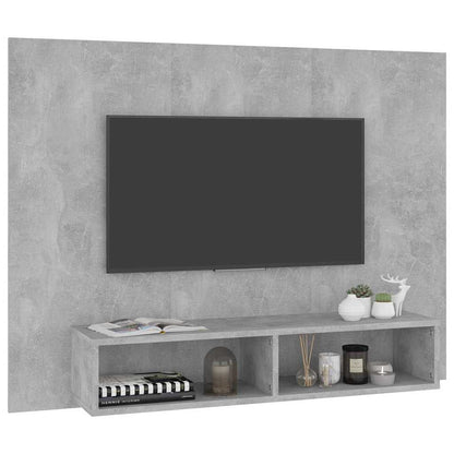 808273 vidaXL Wall TV Cabinet Concrete Grey 120x23,5x90 cm Engineered Wood