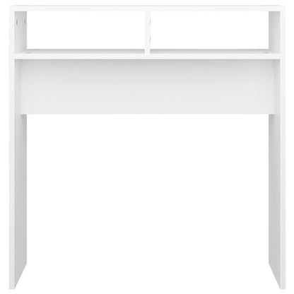 808296 vidaXL Console Table White 78x30x80 cm Engineered Wood