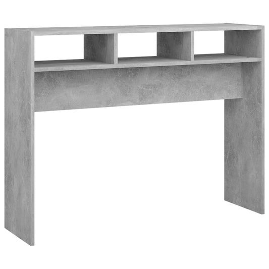 Console Table Concrete Grey 105x30x80 cm Engineered Wood