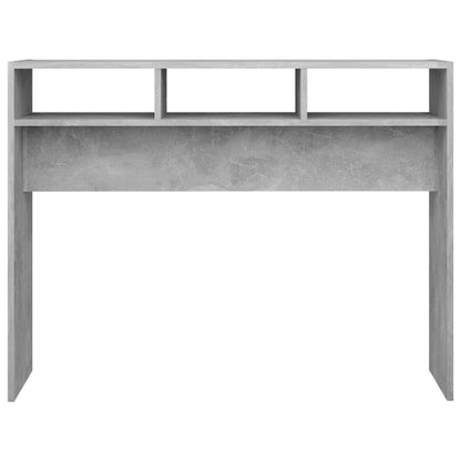 Console Table Concrete Grey 105x30x80 cm Engineered Wood