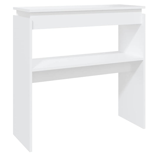 808314 vidaXL Console Table White 80x30x80 cm Engineered Wood