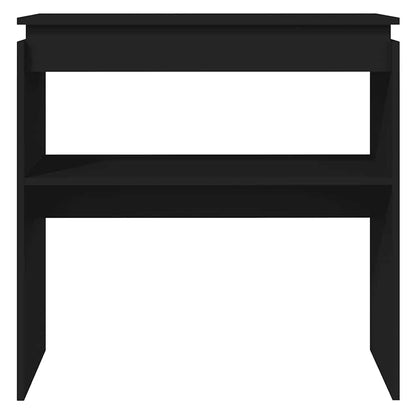 Console Table Black 80x30x80 cm Engineered Wood