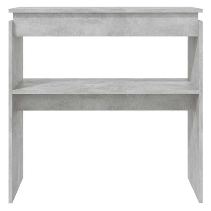 Console Table Concrete Grey 80x30x80 cm Engineered Wood