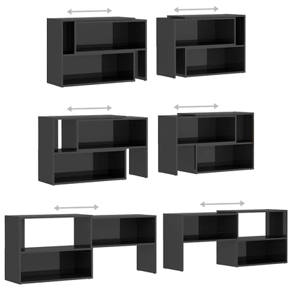 808367 vidaXL TV Cabinet High Gloss Grey 149x30x52 cm Engineered Wood