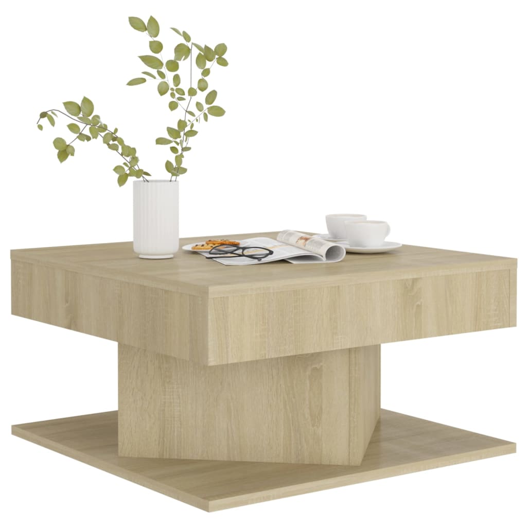 Coffee Table | Sonoma oak | Engineered wood | Small | Simple