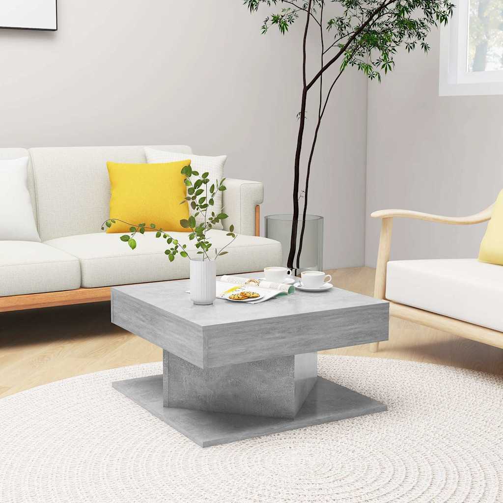 Coffee Table | Concrete grey | Engineered wood | Small |  Simplistic