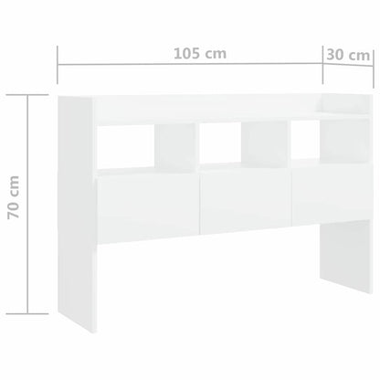 808377 vidaXL Sideboard White 105x30x70 cm Engineered Wood