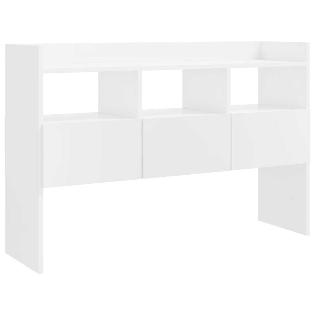 Sideboard High Gloss White 105x30x70 cm Engineered Wood