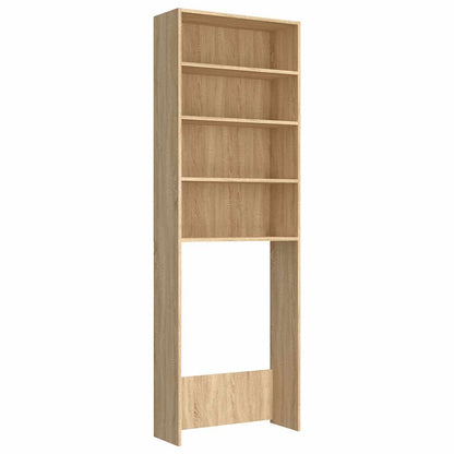 Washing Machine Cabinet Old Wood 64x24x190 cm
