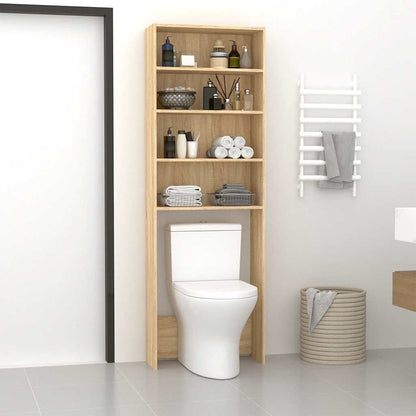 Washing Machine Cabinet Old Wood 64x24x190 cm