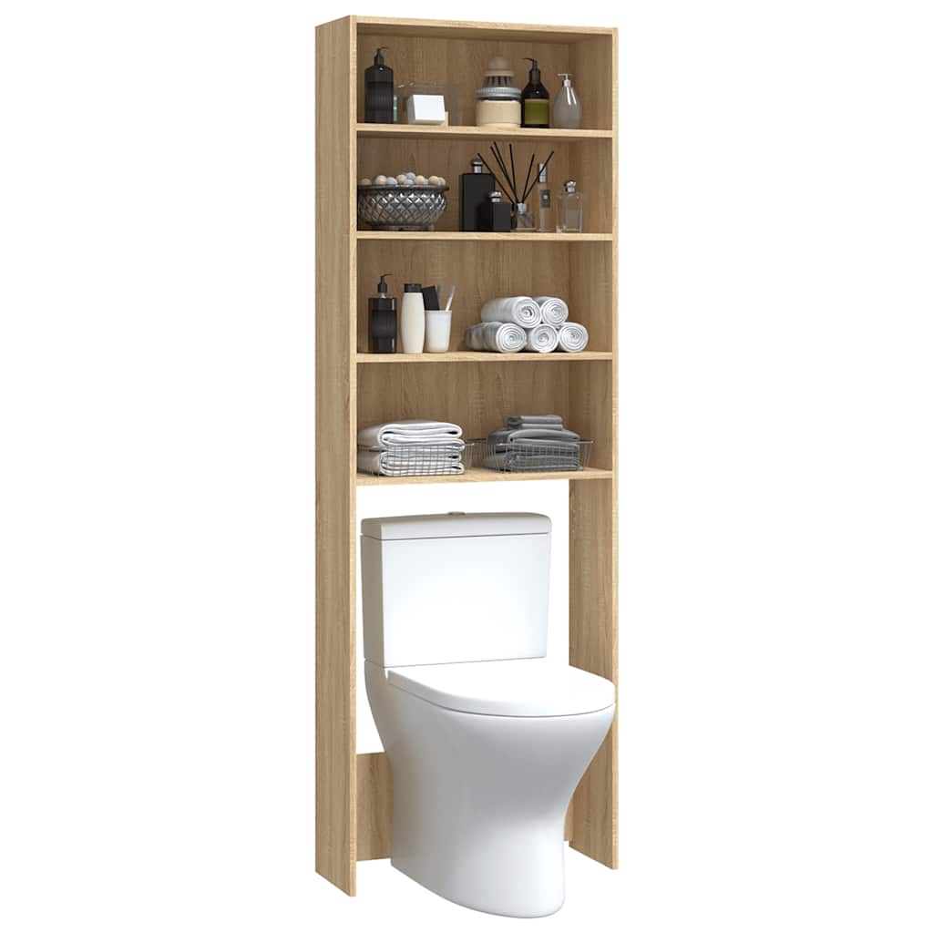 Washing Machine Cabinet Old Wood 64x24x190 cm