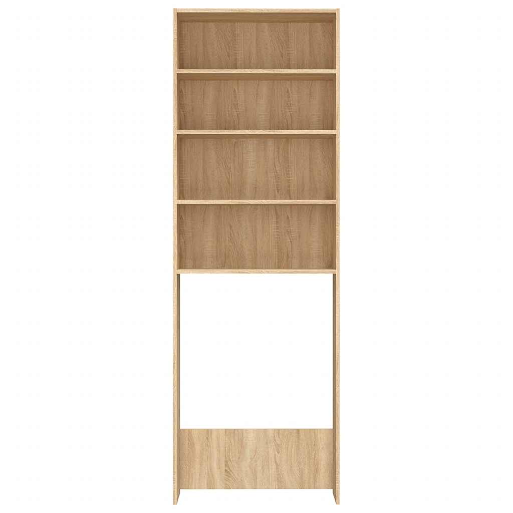 Washing Machine Cabinet Old Wood 64x24x190 cm