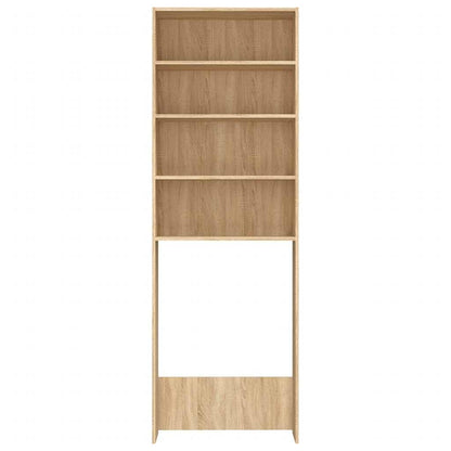 Washing Machine Cabinet Old Wood 64x24x190 cm
