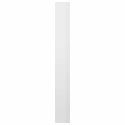Washing Machine Cabinet High Gloss White 64x24x190 cm