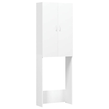 Washing Machine Cabinet White 64x25,5x190 cm