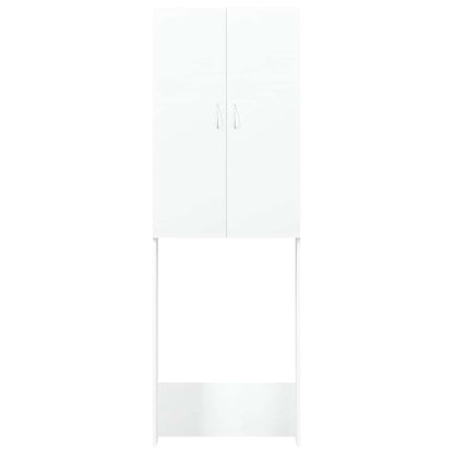 Washing Machine Cabinet White 64x25,5x190 cm