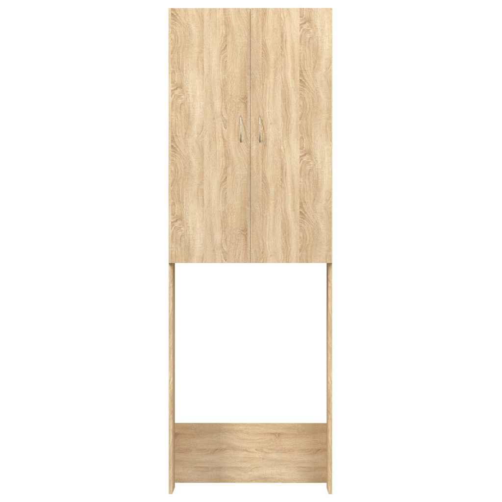 Washing Machine Cabinet Sonoma Oak 64x25,5x190 cm
