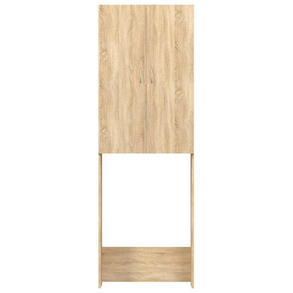 Washing Machine Cabinet Sonoma Oak 64x25,5x190 cm