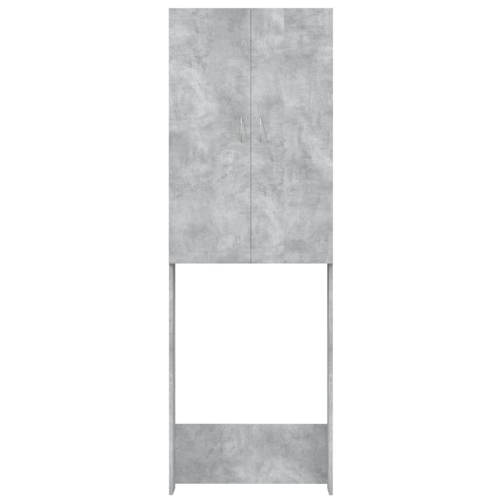 Washing Machine Cabinet Concrete Grey 64x25.5x190 cm