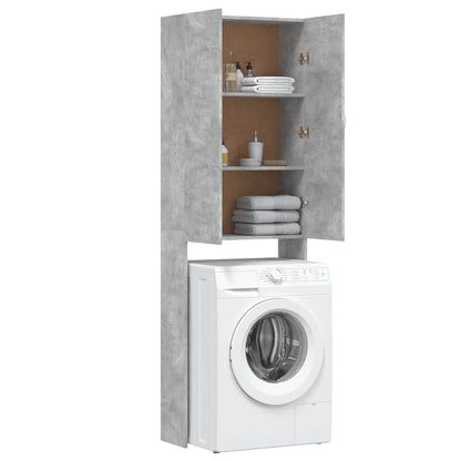 Washing Machine Cabinet Concrete Grey 64x25,5x190 cm