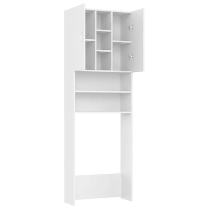 808422 vidaXL Washing Machine Cabinet White 64x25,5x190 cm