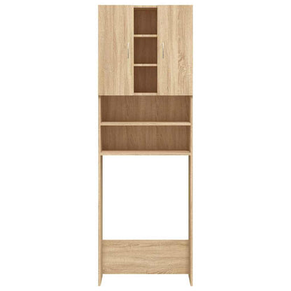 808425 vidaXL Washing Machine Cabinet Sonoma Oak 64x25,5x190 cm