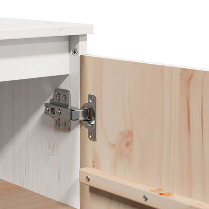Sideboard White 60x36x84 cm Solid Wood Pine