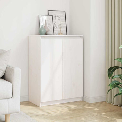 Sideboard White 60x36x84 cm Solid Wood Pine