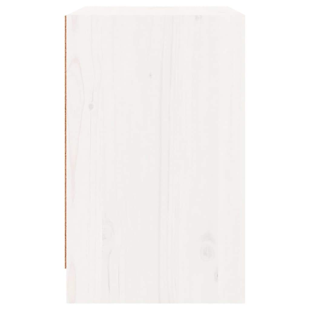 Bedside Cabinets 2 pcs White 40x31x50 cm Solid Pinewood