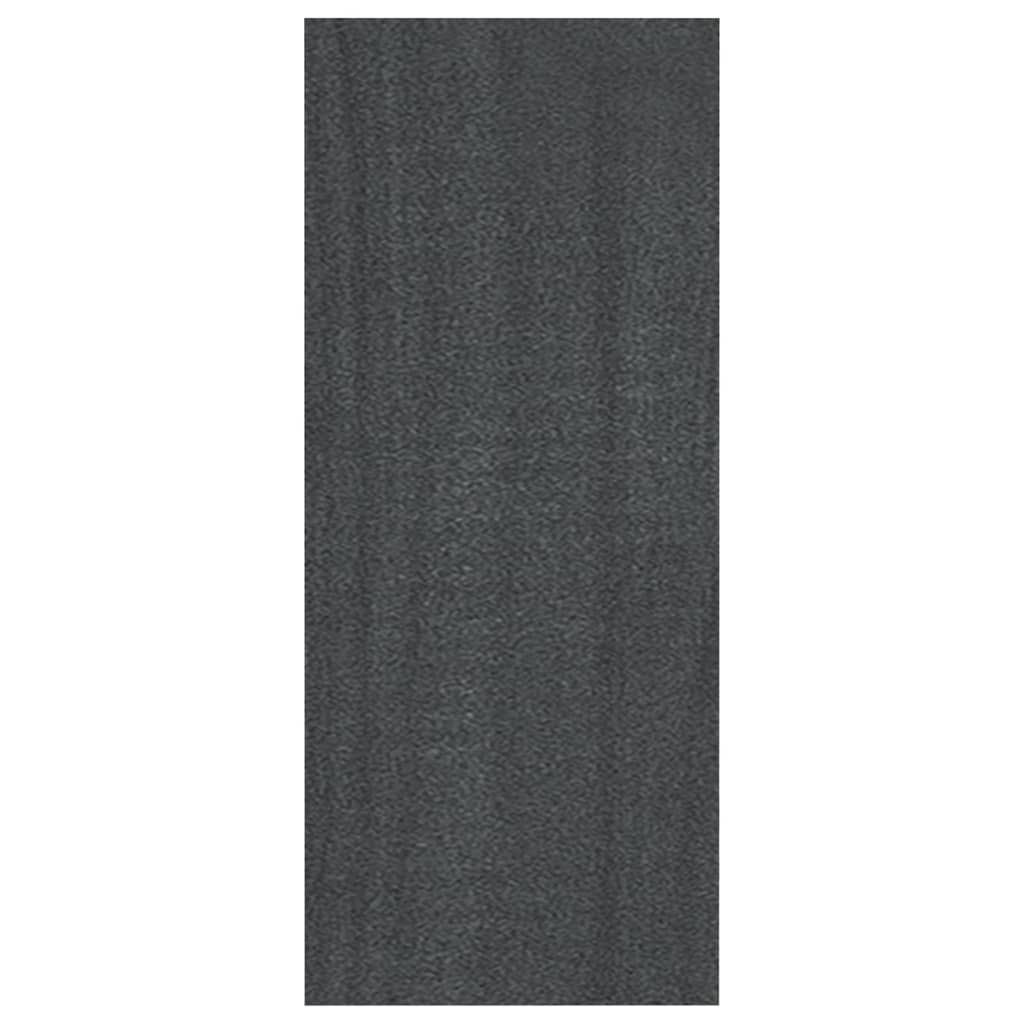 Book Cabinet Grey 40x30x71.5 cm Solid Pinewood