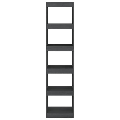 Book Cabinet/Room Divider Grey 40x30x167.5 cm Solid Pinewood