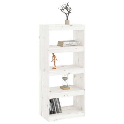 Book Cabinet | White | Solid Pine Wood | Medium | Book Cabinet