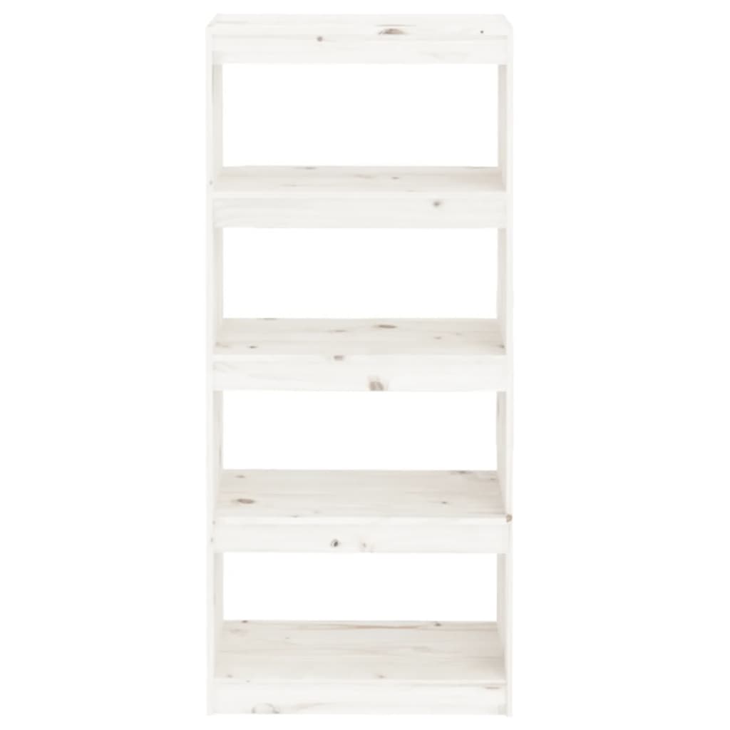 Book Cabinet | White | Solid Pine Wood | Medium | Book Cabinet