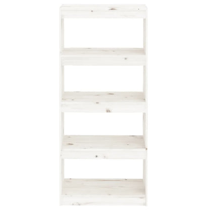 Book Cabinet | White | Solid Pine Wood | Medium | Book Cabinet