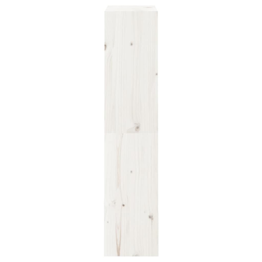 Book Cabinet/Room Divider White 60x30x135,5 cm Solid Wood Pine