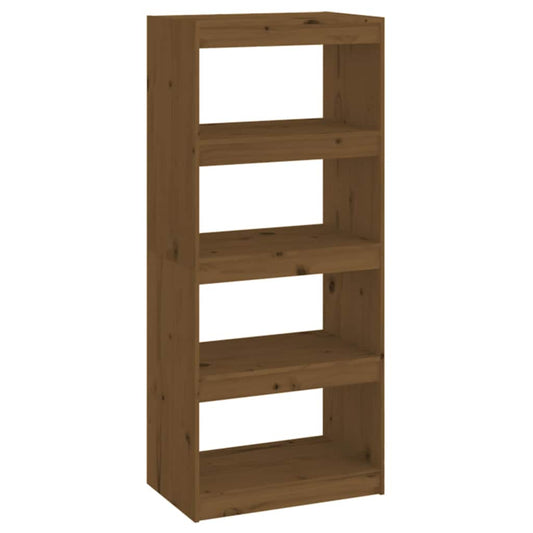 Book Cabinet/Room Divider Honey Brown 60x30x135,5 cm Wood Pine