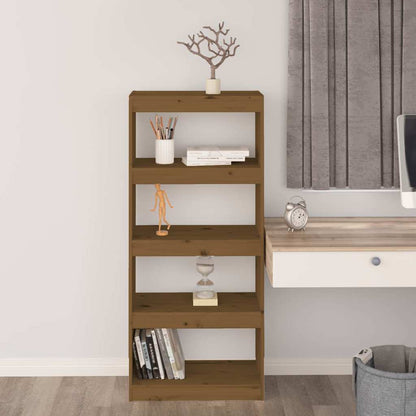 Book Cabinet/Room Divider Honey Brown 60x30x135,5 cm Wood Pine