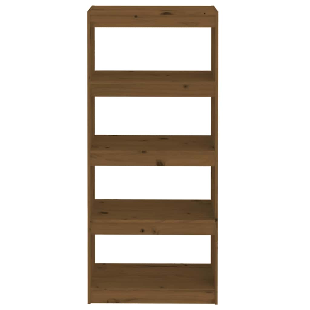 Book Cabinet/Room Divider Honey Brown 60x30x135,5 cm Wood Pine