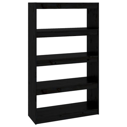 Book Cabinet | Black | Solid pinewood | Medium | Book Cabinet
